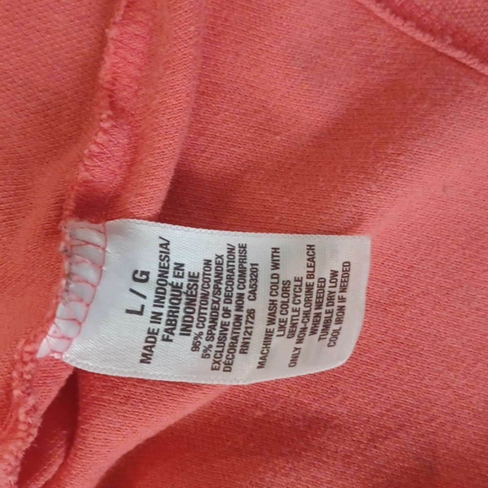 Large Aeropostale A87 Women’s Coral Short-Sleeve Button Polo Shirt Casual Basic - Picture 11 of 11